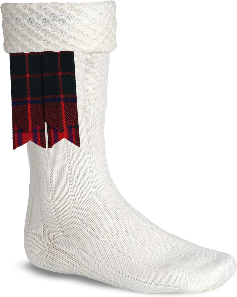 Allsafe Traders Store Scottish Tartan Kilt Flashes with Elastic Adjusters - Image 2